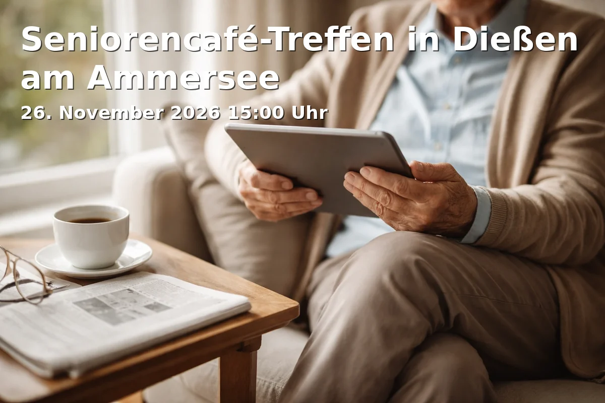 Event: Senior Café Meeting in Dießen am Ammersee in Strandhotel Südsee, Jahnstraße 10, 86911 Dießen am Ammersee on 26. November 2026