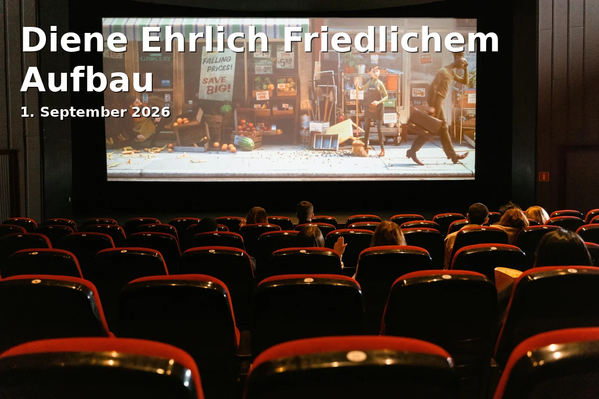 Event: Diene Ehrlich Friedlichem Aufbau in Filmmuseum Potsdam, Breite Straße 1 a, 14467 Potsdam on 1. September 2026