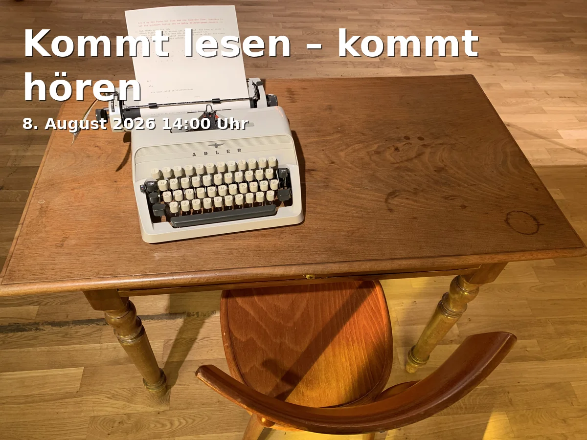 Event: Come read – come hear in Magnikirchplatz, Magnikirchplatz, 38100, Braunschweig on 8. August 2026