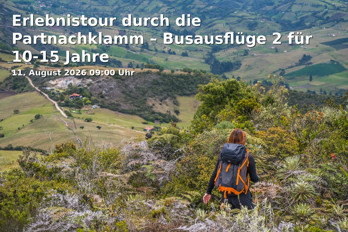 Event: Adventure Tour through the Partnach Gorge – Bus Trips for 10-15 Years