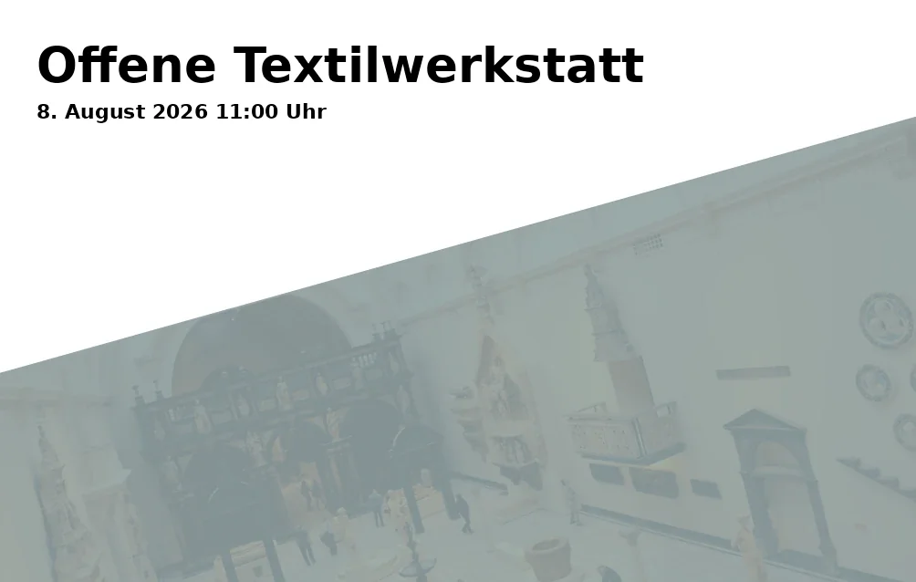 Event: Offene Textilwerkstatt in Possenhofener Straße 5, 82319 Starnberg on 8. August 2026
