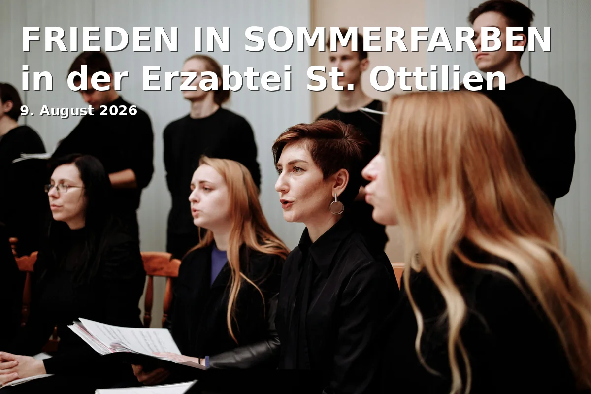 Event: FRIEDEN IN SOMMERFARBEN in der Erzabtei St. Ottilien in Erzabtei St. Ottilien, Erzabtei 1, 86989 Eresing on 9. August 2026