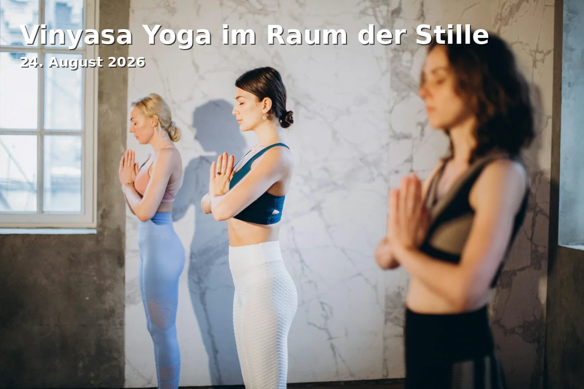 Event: Vinyasa Yoga im Raum der Stille in Raum der Stille, Musterstraße 5, 94469 Deggendorf on 24. August 2026