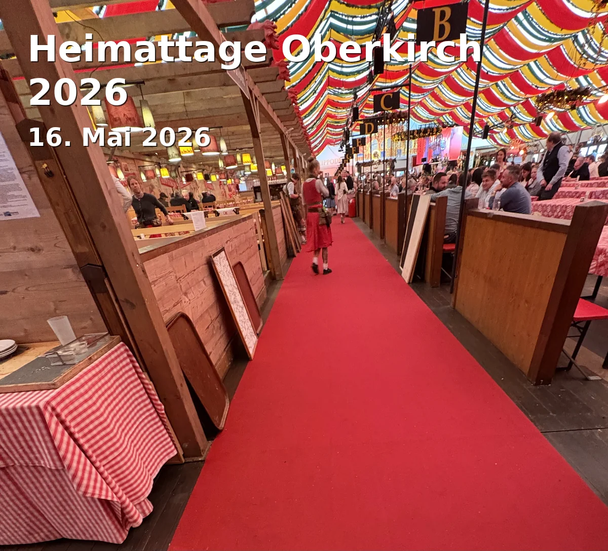 Event: Heimattage Oberkirch 2026 in Marktplatz, Innenstadt und weitere Veranstaltungsorte in Oberkirch on 16. Mai 2026