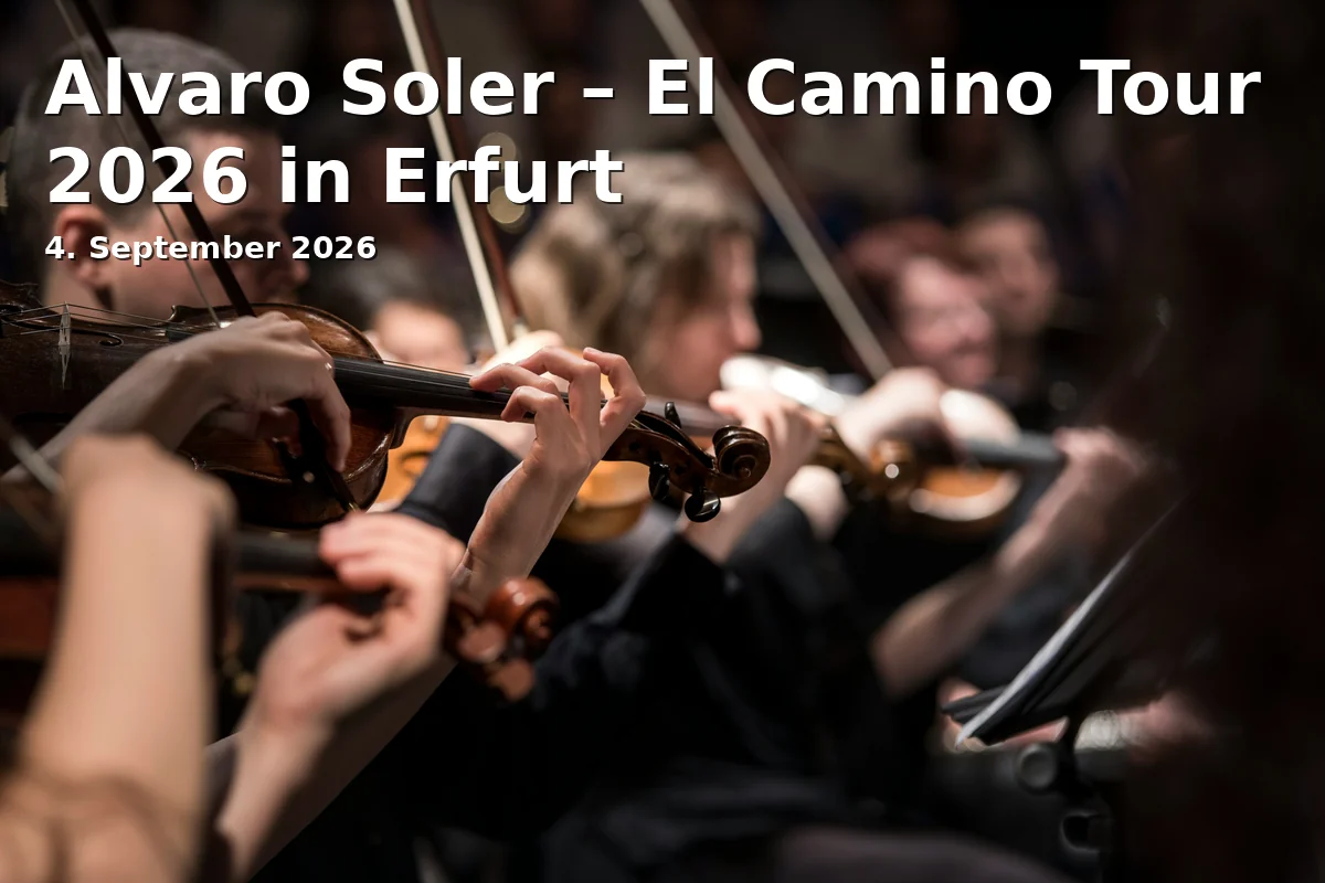 Event: Alvaro Soler – El Camino Tour 2026 in Erfurt