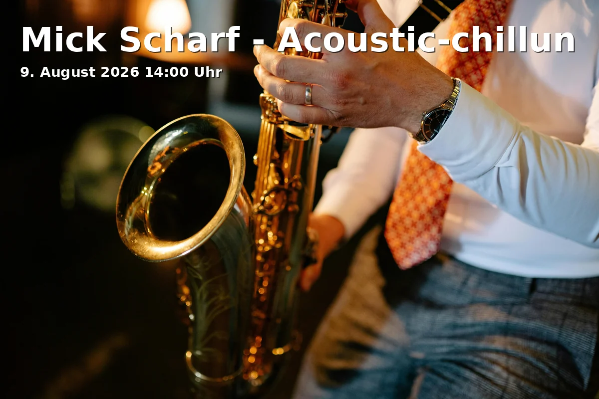 Event: Mick Scharf - Acoustic-chillun in Glashaus am Dowesee, Doweseeweg 3, 38112 Braunschweig on 9. August 2026