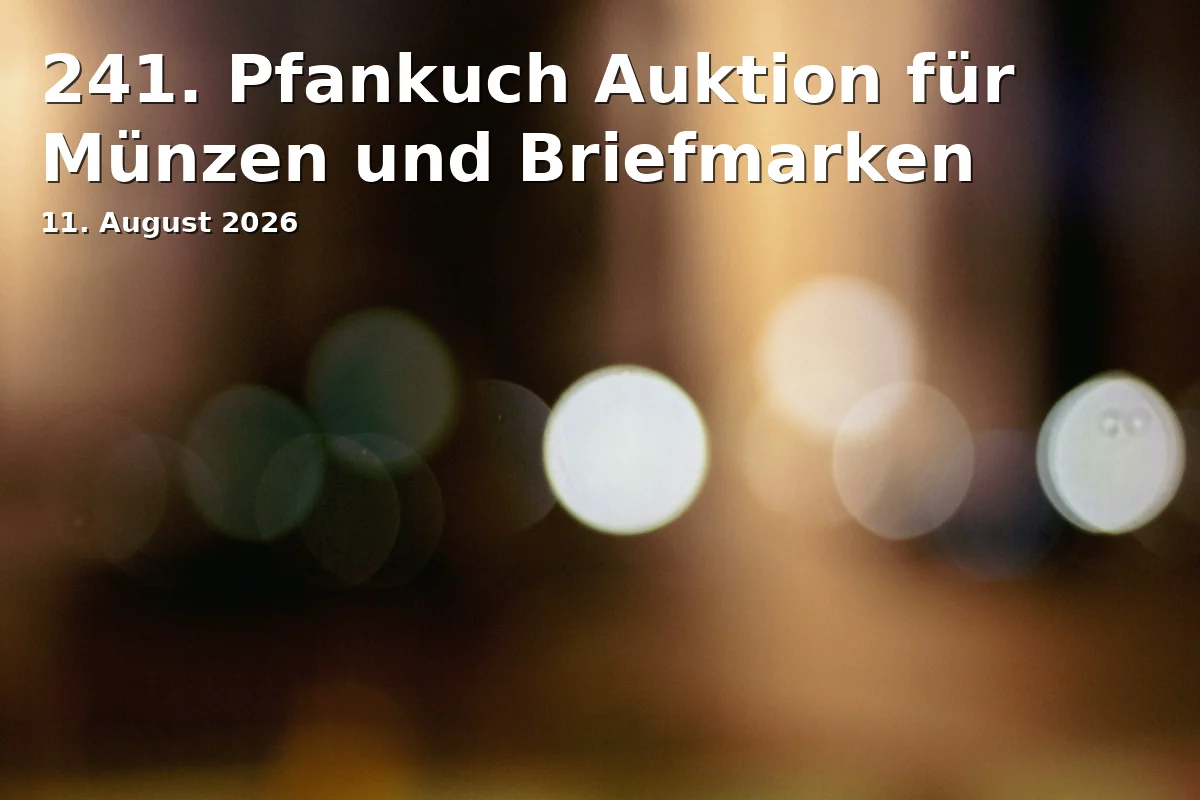 241. Pfankuch Auktion für Münzen und Briefmarken