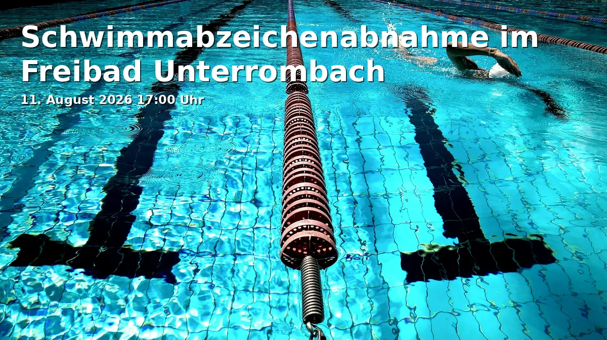 Event: Schwimmabzeichenabnahme im Freibad Unterrombach