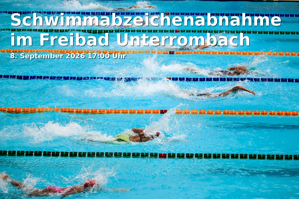 Event: Schwimmabzeichenabnahme im Freibad Unterrombach