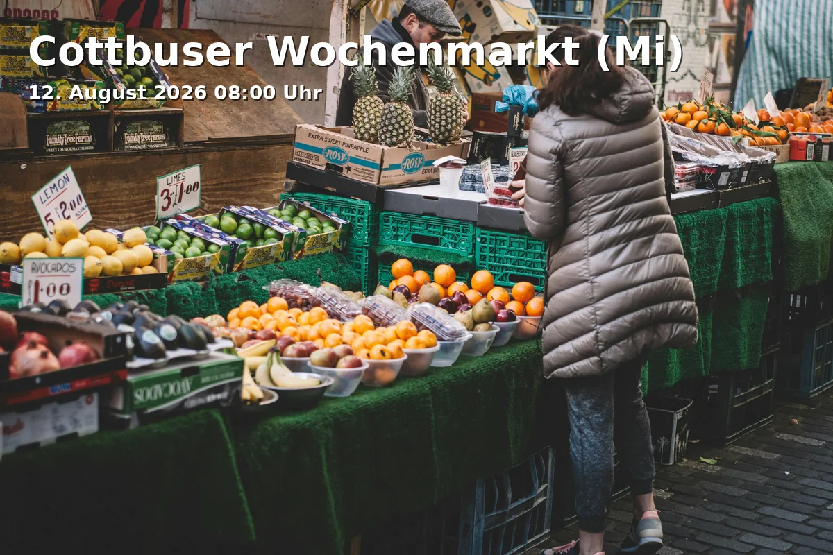 Event: Cottbuser Wochenmarkt (Mi)
