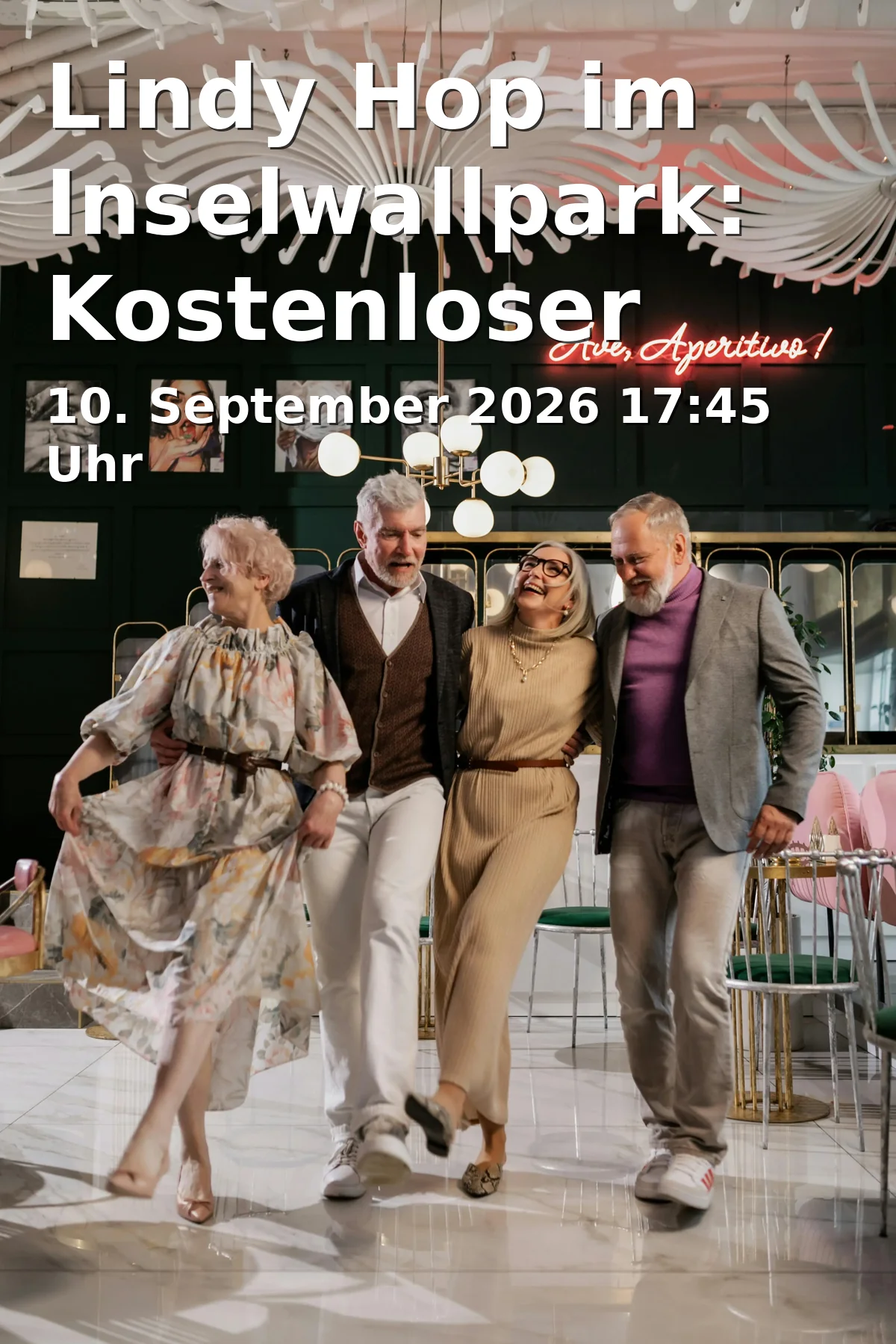 Event: Lindy Hop im Inselwallpark: Kostenloser Swingtanz im Grünen
