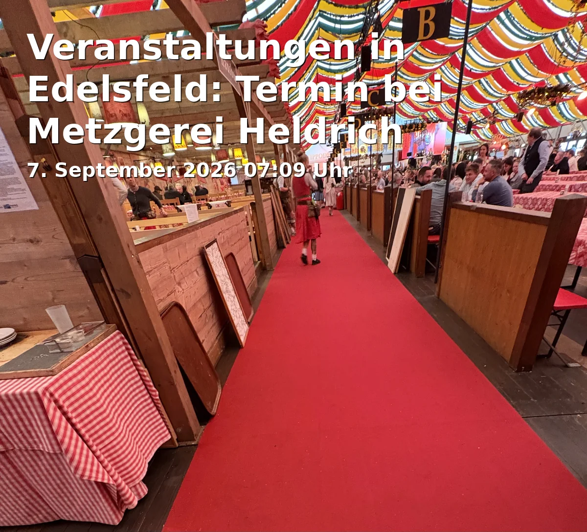 Event: Veranstaltungen in Edelsfeld: Termin bei Metzgerei Heldrich
