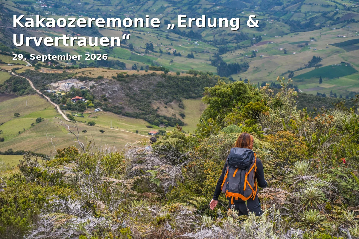 Event: Kakaozeremonie „Erdung & Urvertrauen“ in Raum der Stille, Mustergasse 1, 94469 Deggendorf on 29. September 2026