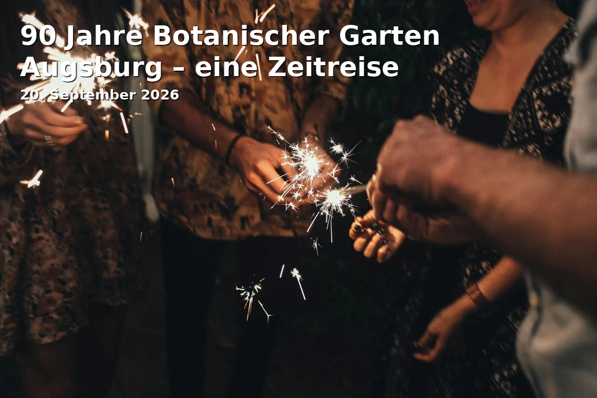 Event: 90 Jahre Botanischer Garten Augsburg – eine Zeitreise in Botanischer Garten Augsburg, Dr.-Ziegenspeck-Weg 10, 86161 Augsburg on 20. September 2026