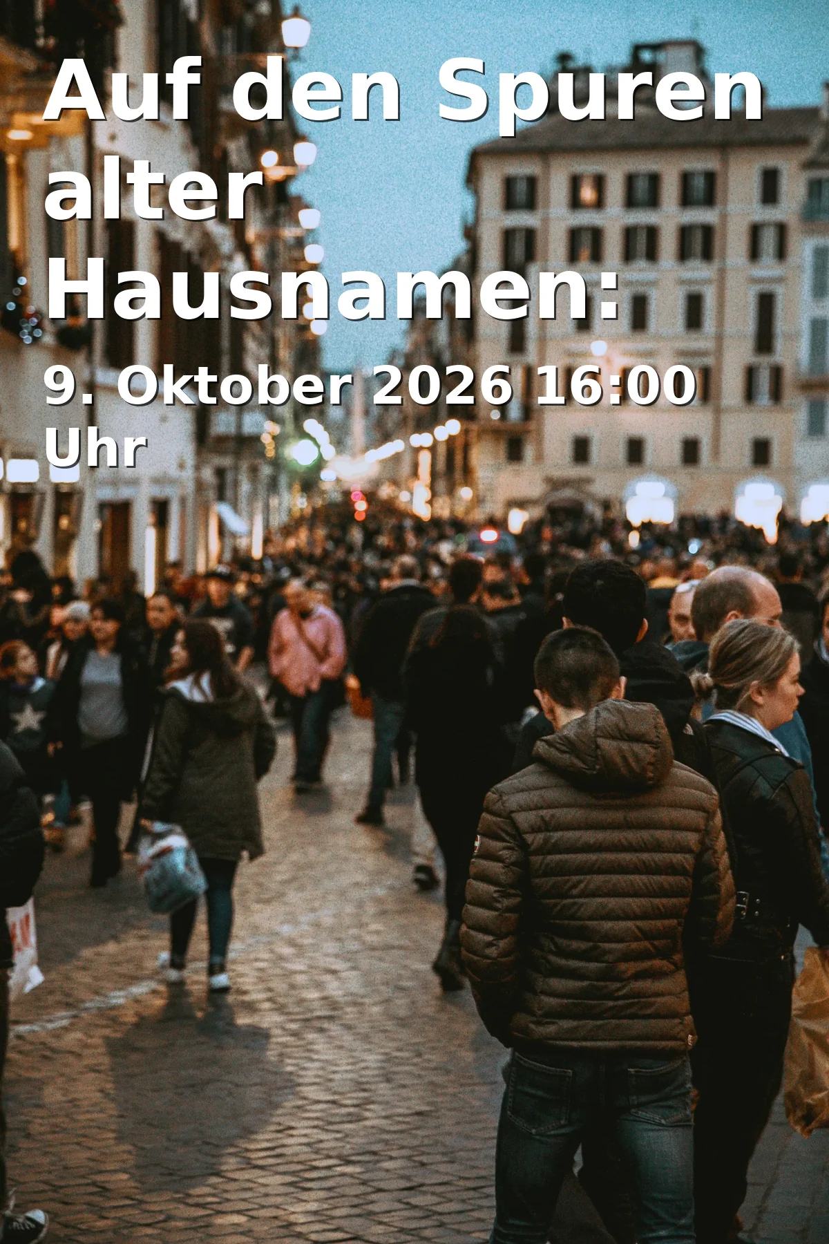 Event: Auf den Spuren alter Hausnamen: Eine historische Entdeckungstour durch Putzbrunn