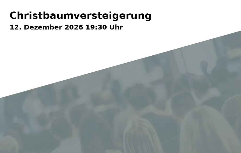 Event: Christbaumversteigerung