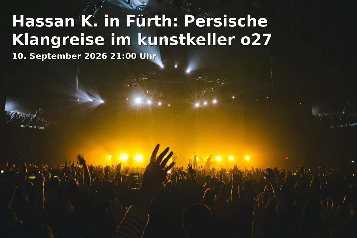 Event: Hassan K. in Fürth: Persische Klangreise im kunstkeller o27 in kunstkeller o27, Ottostraße 27, 90762 Fürth on 10. September 2026