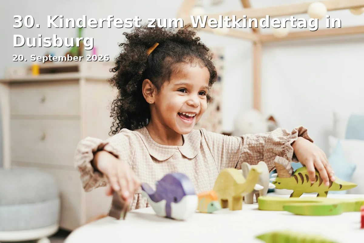Event: 30. Kinderfest zum Weltkindertag in Duisburg in Innenhafen Duisburg, Philosophenweg 31, 47051 Duisburg on 20. September 2026