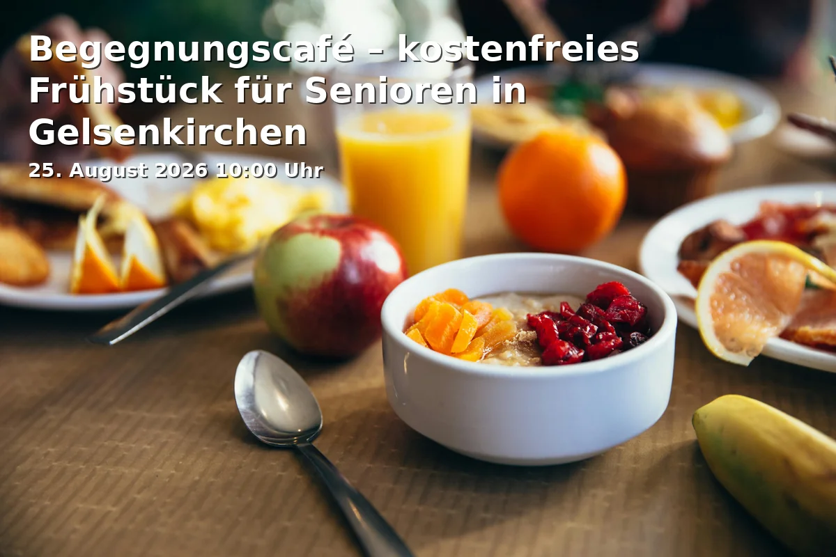 Event: Begegnungscafé – kostenfreies Frühstück für Senioren in Gelsenkirchen