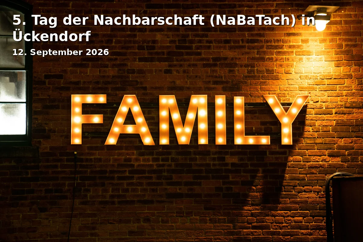 Event: 5. Tag der Nachbarschaft (NaBaTach) in Ückendorf in Gelsenkirchen-Ückendorf, genaue Adresse variabel, Gelsenkirchen on 12. September 2026