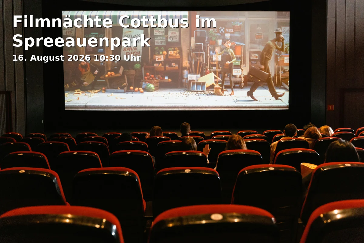 Event: Filmnächte Cottbus im Spreeauenpark in Spreeauenpark, Vorparkstraße 3, 03042 Cottbus on 16. August 2026