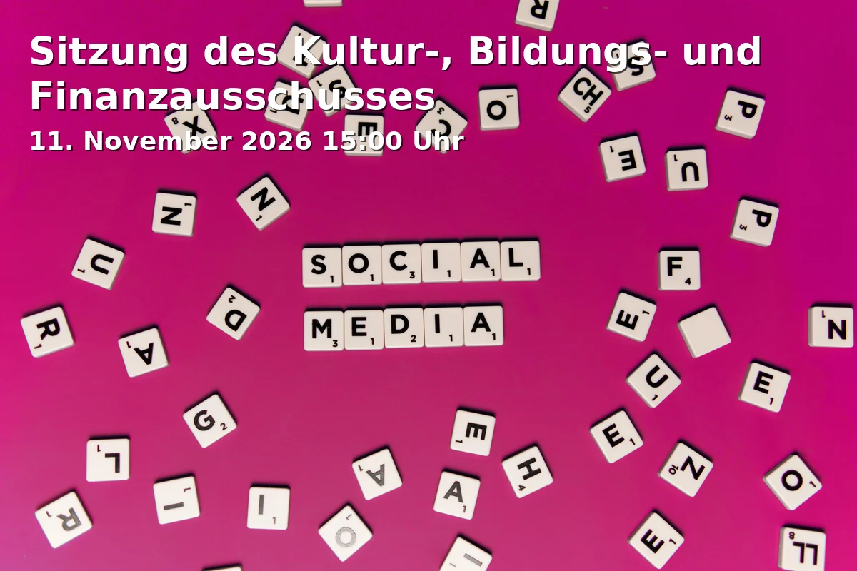 Event: Sitzung des Kultur-, Bildungs- und Finanzausschusses in Großer Sitzungssaal im Rathaus Aalen, Marktplatz 30, 73430 Aalen on 11. November 2026