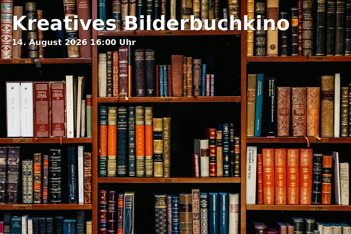 Event: Kreatives Bilderbuchkino in Stadtteilbücherei Burgweinting, Friedrich-Viehbacher-Allee 3, 93055 Regensburg on 14. August 2026