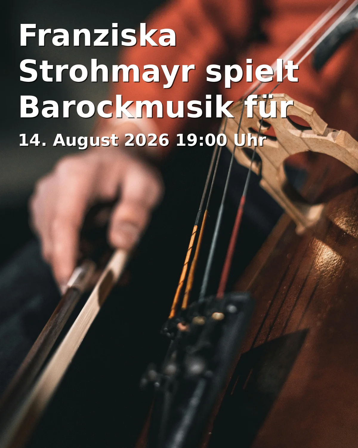 Event: Franziska Strohmayr spielt Barockmusik für Violine solo in der Neupfarrkirche in Neupfarrkirche, Neupfarrplatz 1, 93047 Regensburg on 14. August 2026