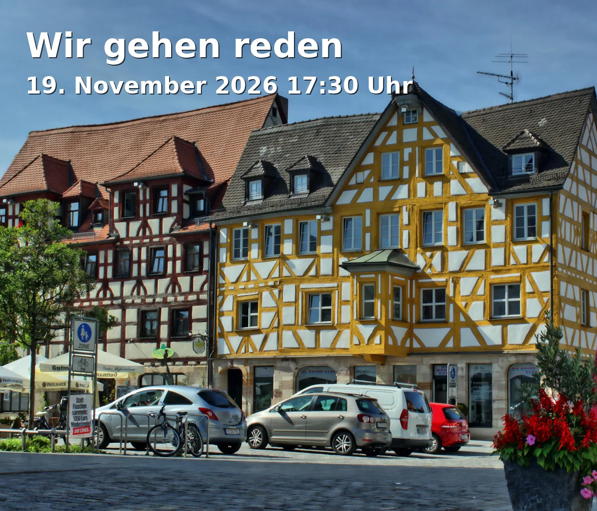 Event: Wir gehen reden in Pavillon, Dr.-Konrad-Adenauer-Anlage, 90762 Fürth on 19. November 2026