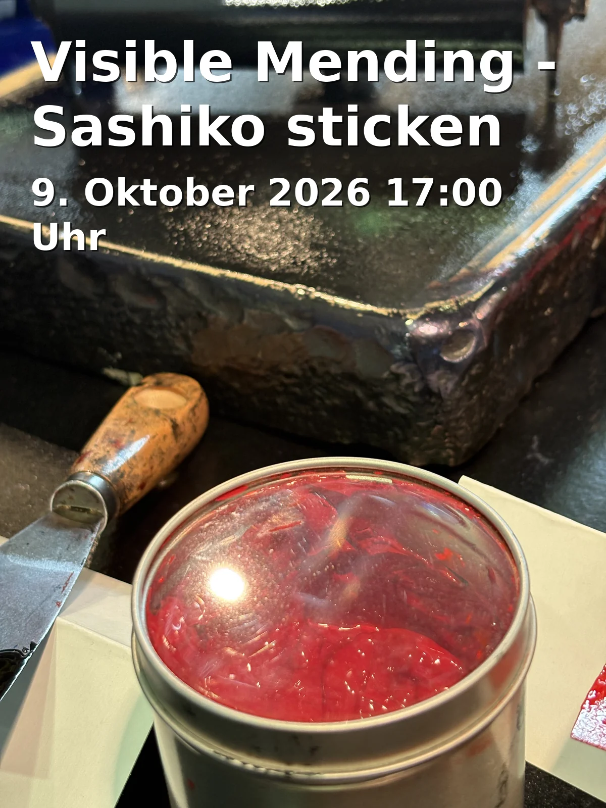 Event: Visible Mending - Sashiko sticken in bib der dinge Bochum, Knüwerweg 1, 44789 Bochum on 9. Oktober 2026