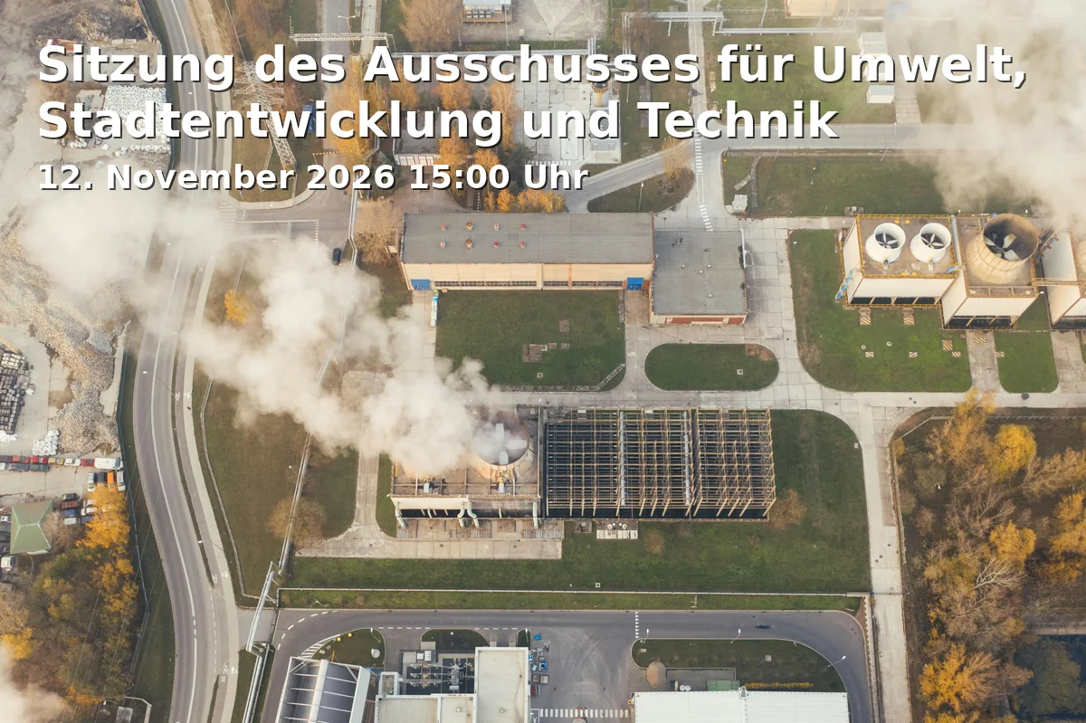 Event: Sitzung des Ausschusses für Umwelt, Stadtentwicklung und Technik in Großer Sitzungssaal im Rathaus Aalen, Marktplatz 30, 73430 Aalen on 12. November 2026