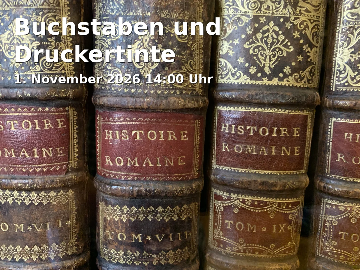 Event: Buchstaben und Druckertinte