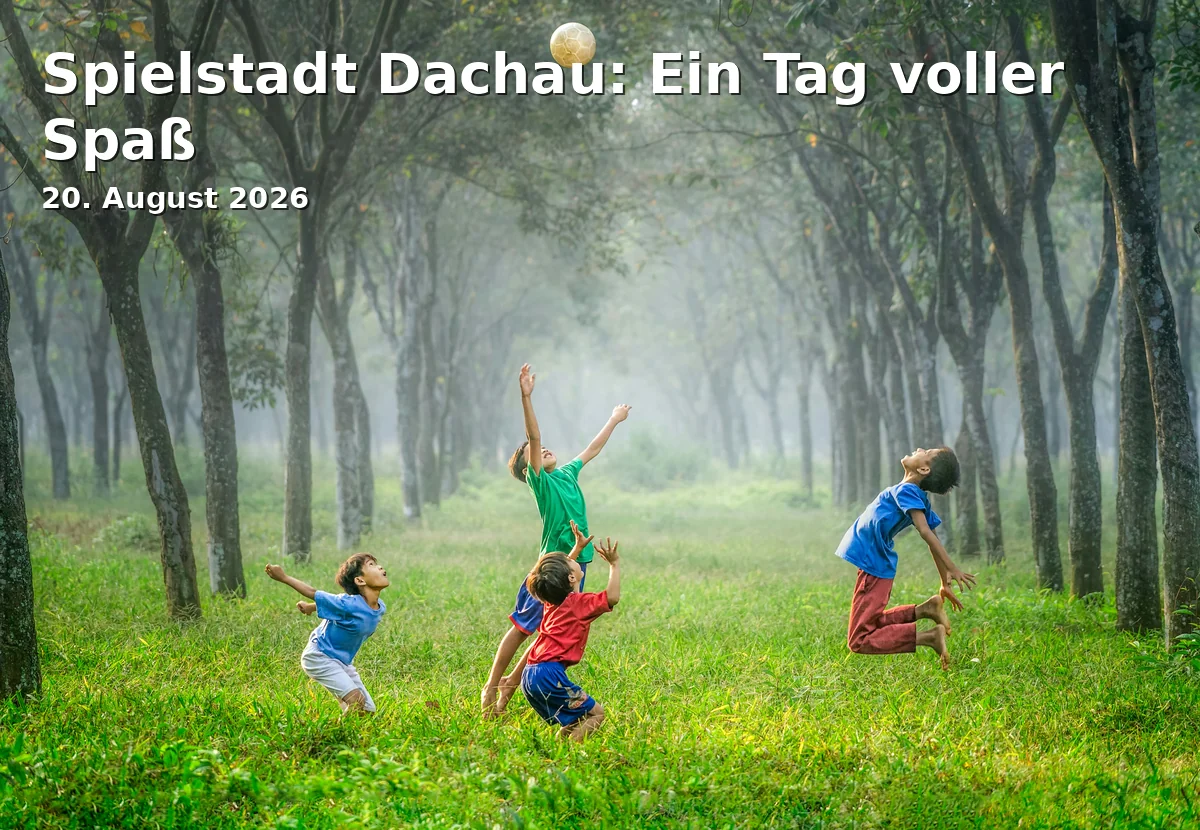 Event: Spielstadt Dachau: Ein Tag voller Spaß in Park vor dem Jugendzentrum Ost, Dachau on 20. August 2026