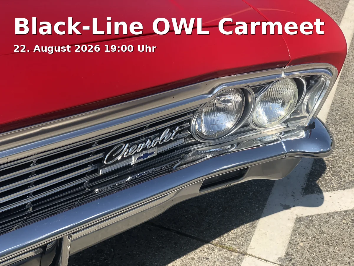 Event: Black-Line OWL Carmeet in WM Fahrzeugteile, Am Niedermeyers Feld 10, 33719 Bielefeld on 22. August 2026