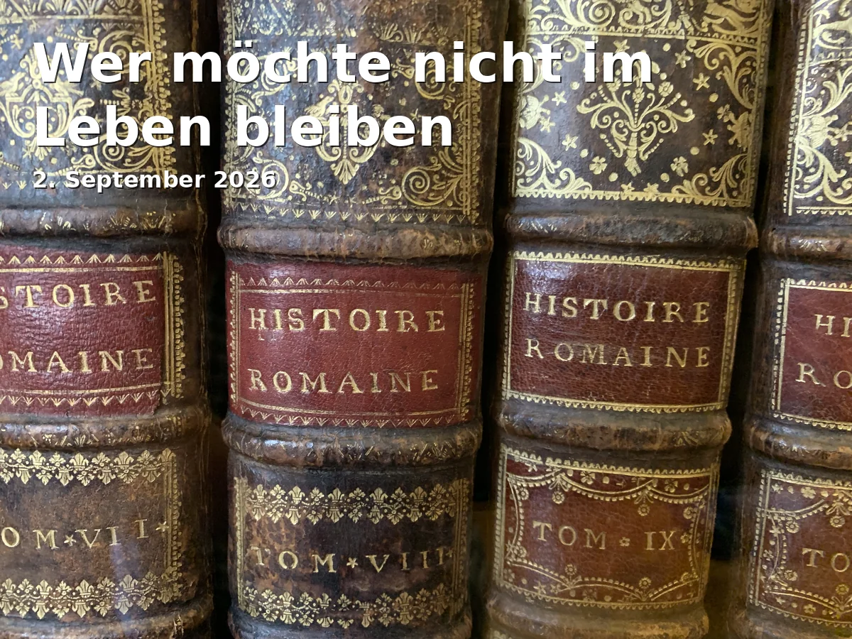 Event: Wer möchte nicht im Leben bleiben in MARKTPLATZ-CENTER, Treptower Straße 9, Neubrandenburg on 2. September 2026