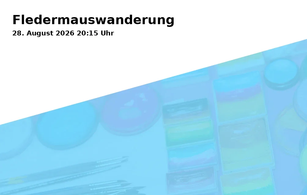 Event: Fledermauswanderung in Schloss Berge, Adenauerallee 103, 45894 Gelsenkirchen on 28. August 2026