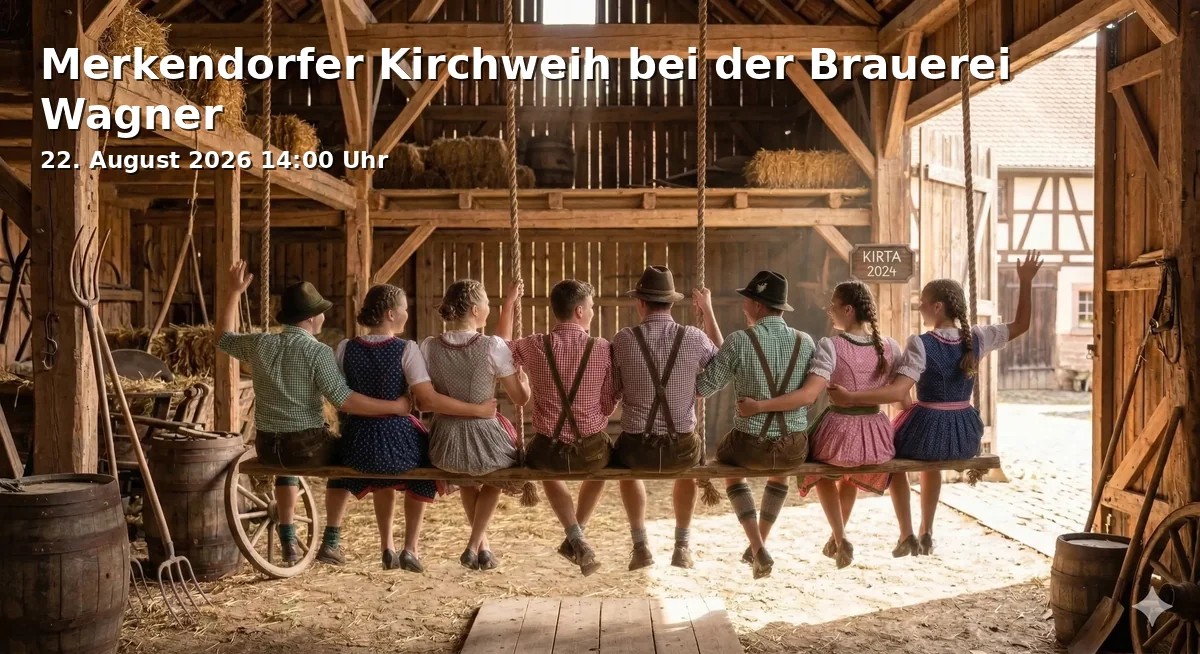 Event: Merkendorfer Kirchweih bei der Brauerei Wagner in Pointstraße 1, 96117 Merkendorf on 22. August 2026