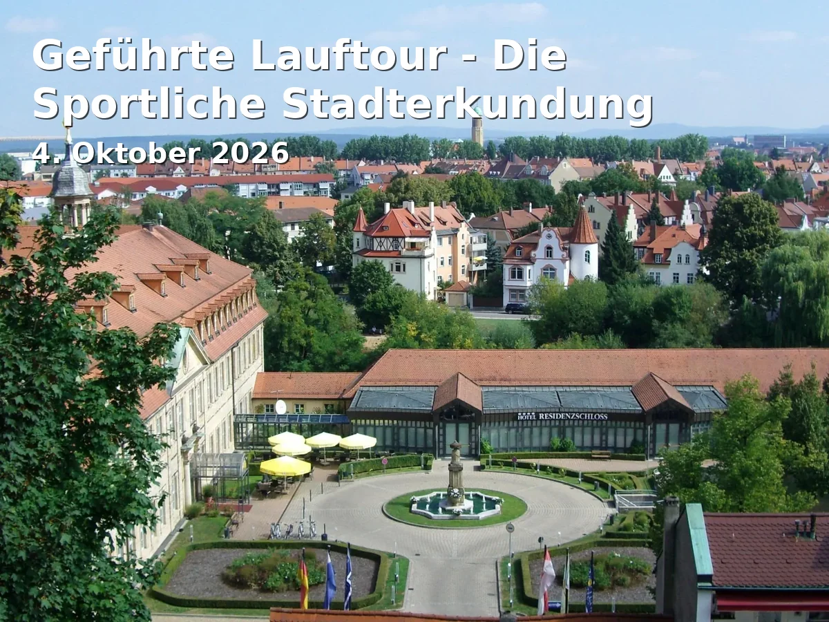 Event: Geführte Lauftour - Die Sportliche Stadterkundung in Kettenbrücke Bamberg, Kettenbrücke, 96047 Bamberg on 4. Oktober 2026
