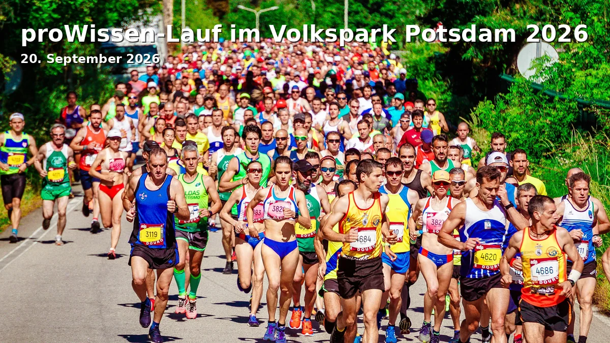 Event: proWissen-Lauf im Volkspark Potsdam 2026
