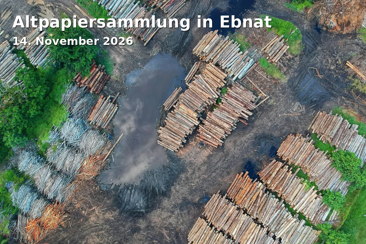 Event: Altpapiersammlung in Ebnat
