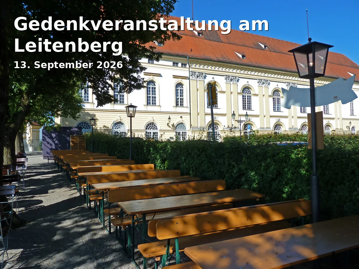 Event: Gedenkveranstaltung am Leitenberg in KZ-Friedhof am Leitenberg, Leitenweg 9, 85221 Dachau on 13. September 2026