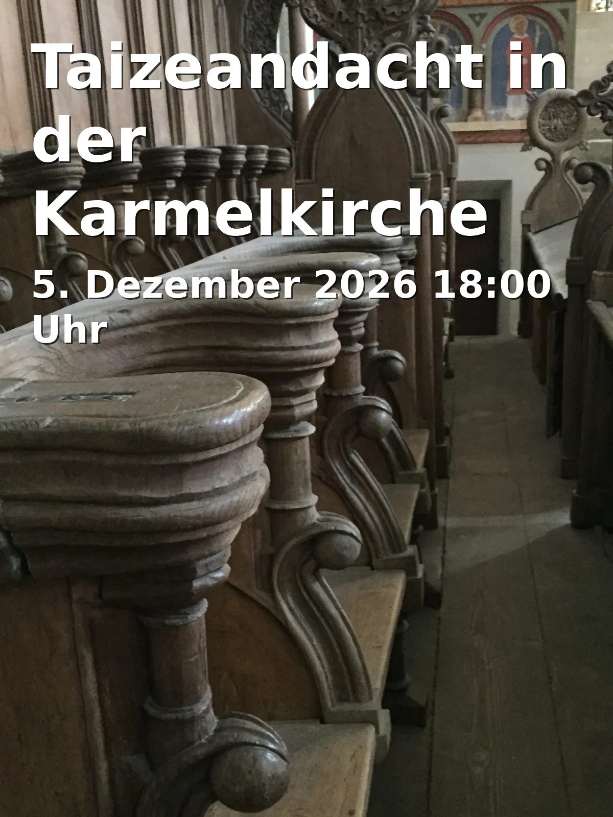 Event: Taizeandacht in der Karmelkirche am Innenhafen