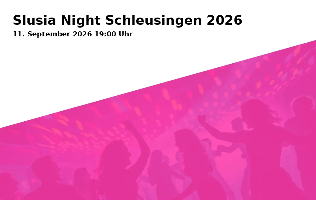 Event: Slusia Night Schleusingen 2026 in Marktplatz Schleusingen, Markt 9, 98553 Schleusingen on 11. September 2026