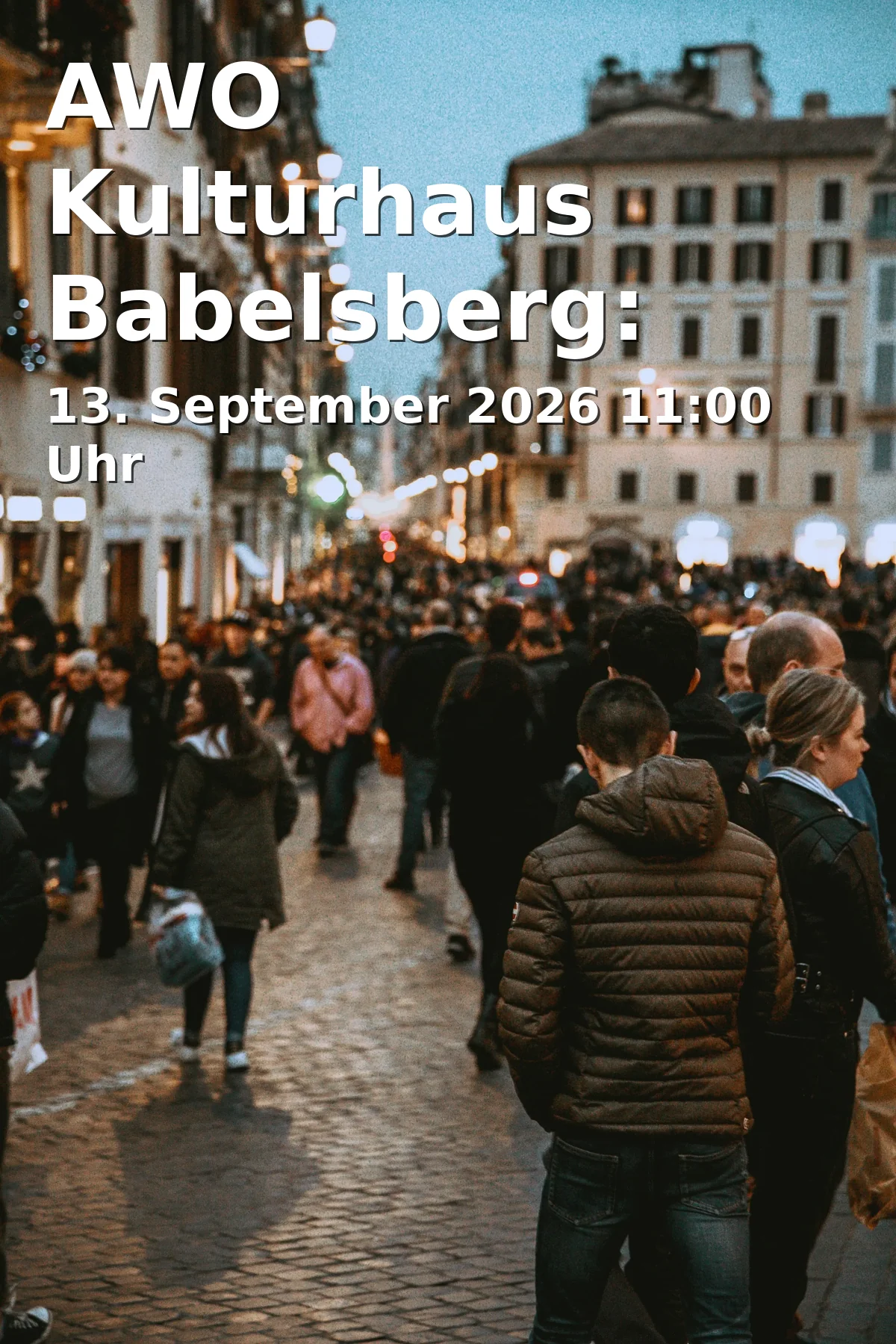 Event: AWO Kulturhaus Babelsberg: Führung durch das Haus am Tag des offenen Denkmals in Karl-Liebknecht-Straße 135, 14482 Potsdam on 13. September 2026