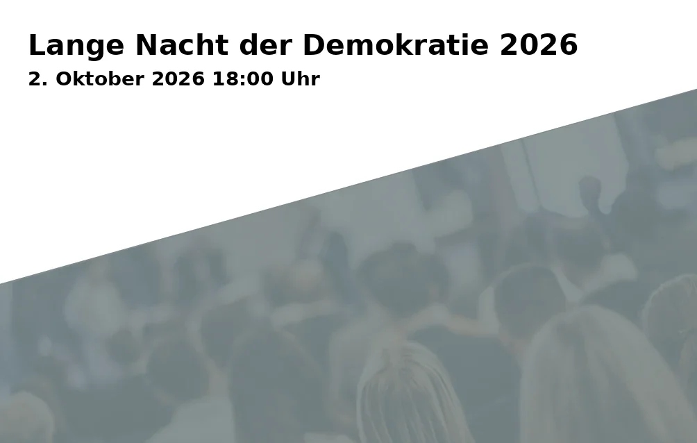 Event: Lange Nacht der Demokratie 2026 in Rathaus, Rathausplatz 2, 86150 Augsburg on 2. Oktober 2026
