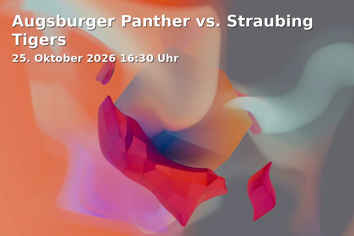Event: Augsburger Panther vs. Straubing Tigers in Curt-Frenzel-Stadion, Senkelbachstraße 2, 86153 Augsburg on 25. Oktober 2026