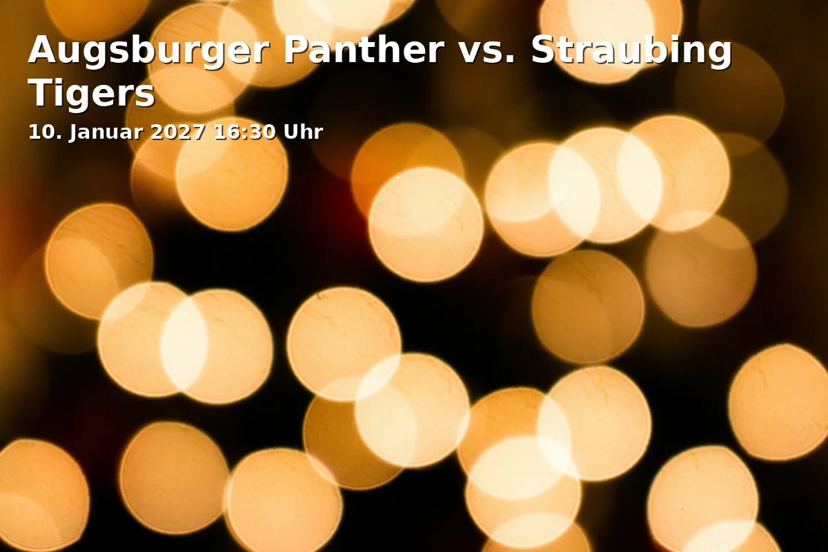 Event: Augsburger Panther vs. Straubing Tigers