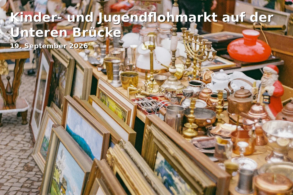 Event: Kinder- und Jugendflohmarkt auf der Unteren Brücke in Untere Brücke, Bamberg on 19. September 2026