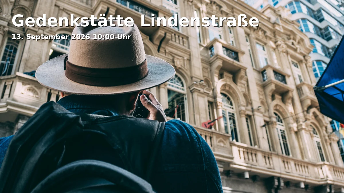 Event: Gedenkstätte Lindenstraße in Lindenstraße 54, 14467 Potsdam on 13. September 2026