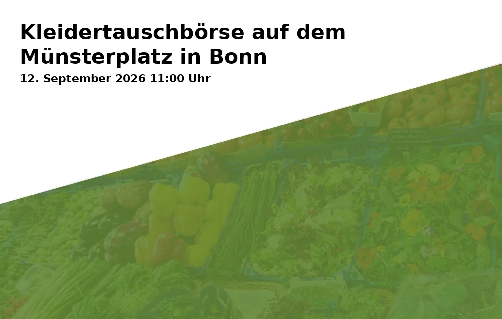 Event: Kleidertauschbörse auf dem Münsterplatz in Bonn in Münsterplatz, Bonn on 12. September 2026